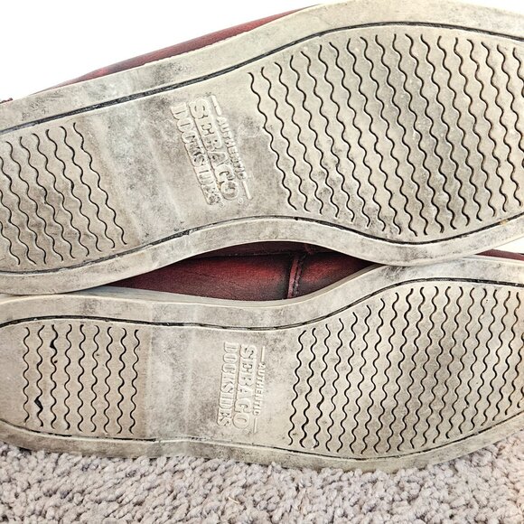 Sebago Lighthouse Docksider High Tops Firecracker Red Sz9 Mens/11Wmn - Picture 5 of 7